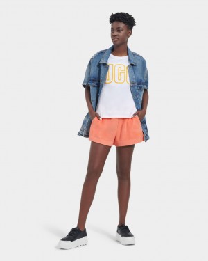 Ugg Amiah Drawstring Women's Shorts Orange | TBODENW-20