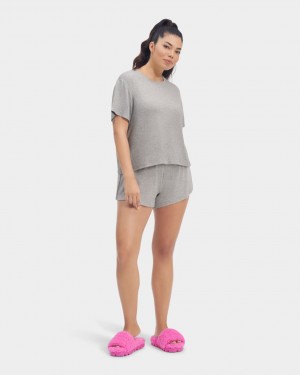 Ugg Aniyah Set Women's Sleepwear Grey | VYNHPSU-14