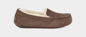 Ugg Ansley Women's Moccasins Chocolate | UQDZLPB-85