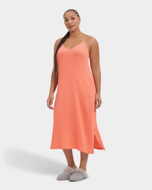 Ugg Aubriella Women's Dress Coral | LVCRXZE-86