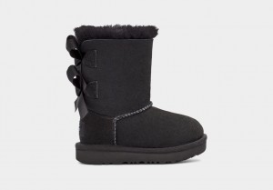 Ugg Bailey Bow II Kids' Boots Black | UGLXECD-87