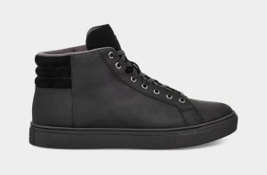 Ugg Baysider High Weather Men's Sneakers Black | RMSIXNQ-76