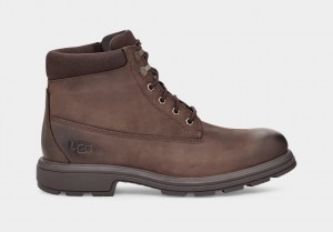Ugg Biltmore Mid Plain Toe Men's Boots Brown | MSRHZQA-30