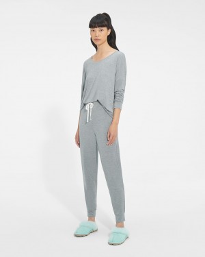 Ugg Birgit Set II Women's Sleepwear Grey | CVQOGXT-01