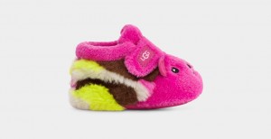 Ugg Bixbee Bear Stuffie Kids' Boots Pink | UTDSMAH-28