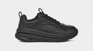 Ugg CA1 Leather Women's Sneakers Black | ESHFRDW-53