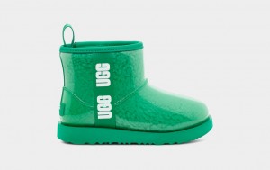 Ugg Classic Clear Mini II Kids' Boots Turquoise / Green | KQSHZGV-87