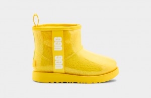Ugg Classic Clear Mini II Kids' Boots Yellow | GXTQOED-24