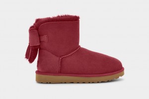Ugg Classic Heritage Bow Women's Boots Red / Burgundy | WGZBONM-85
