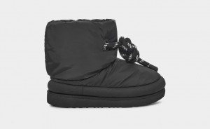 Ugg Classic Maxi Kids' Boots Black | GJHPQWA-10