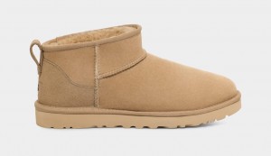 Ugg Classic Ultra Mini Men's Boots Mustard | OUXTIBL-17