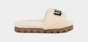 Ugg Cozetta Curly Graphic Women's Slippers Beige | NKGFHML-12