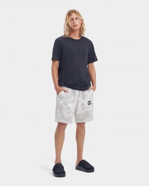 Ugg Eckard Sherpa Men's Shorts White / Camo | IQRULBV-10