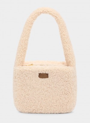 Ugg Edalene Sherpa Women's Shoulder Bags Beige | QLNDEMW-79