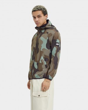 Ugg Edison Print Men's Sweatshirt Green | IMVPAKQ-89