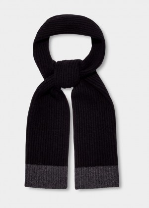 Ugg Evander Knit Men's Scarves Black / Grey | YPLRZTJ-40