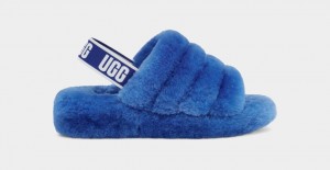 Ugg Fluff Yeah Women's Slippers Blue | MTOEKCZ-69