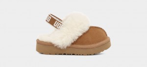 Ugg Funkette Kids' Slippers Brown | LSNZARG-89