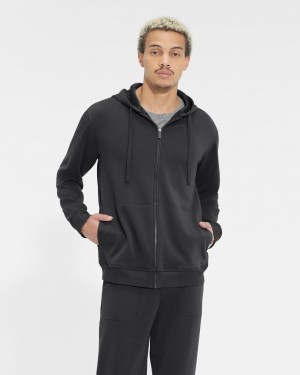 Ugg Gordon Zipped Men's Hoodie Black | HMVXGZJ-03