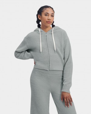 Ugg Hana Zip Women's Hoodie Grey | SEPJKYL-13