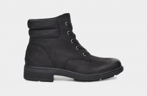 Ugg Harrison Lace Women's Boots Black | KQLBGMR-75
