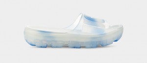 Ugg Jella Clear Watercolors Women's Slides Blue | DXWPKTU-18