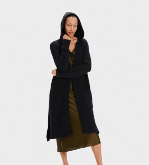 Ugg Judith Knit Women's Cardigan Black | HWRBQGK-04