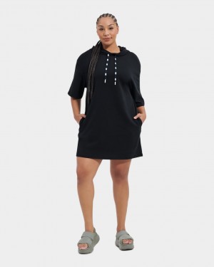 Ugg Kassey Hooded T Women's Dress Black | WQOHSYG-53