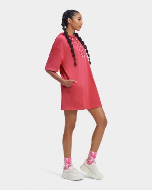 Ugg Kassey Hooded T Women's Dress Pink | EUCTXZV-39