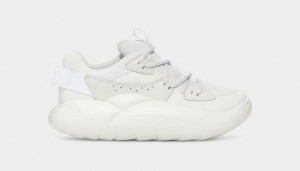 Ugg LA Cloud Lace Women's Sneakers White | MEHUJIT-58