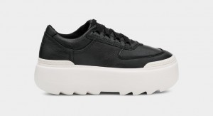 Ugg Marin Mega Lace Women's Sneakers Black / White | VZMFQIJ-06