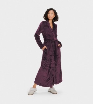 Ugg Marlow Robe Women's Sleepwear Burgundy | BKMGNYW-29