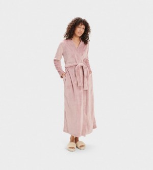 Ugg Marlow Robe Women's Sleepwear Pink | HNRZKOE-12
