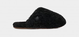 Ugg Maxi Curly Women's Slippers Black | UMFTYOZ-17