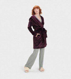 Ugg Miranda Fleece Robe Women's Sleepwear Burgundy | VOBLADM-05