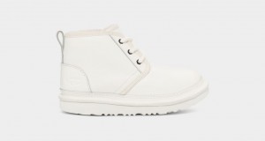 Ugg Neumel II Leather Kids' Boots White | IRPEZJH-25