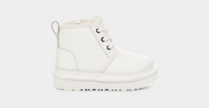 Ugg Neumel II Leather Kids' Boots White | BOJSKEN-26