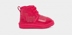 Ugg Neumel II Scatter Graphic Kids' Boots Red | IWUAFLT-36