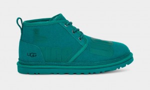 Ugg Neumel Scatter Graphic Men's Boots Deep Turquoise | NPDVGMZ-83