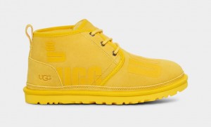 Ugg Neumel Scatter Graphic Men's Boots Yellow | OKPZNTS-62