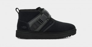 Ugg Neumel Snapback Men's Boots Black | URAYDSE-45