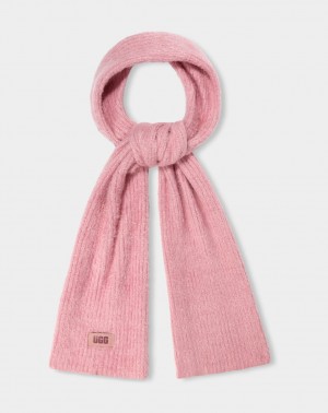 Ugg Plait Plush Knit Women's Scarves Pink / Multicolor | SIGKRAL-37