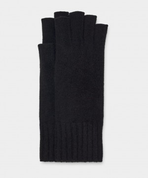 Ugg Pryce Fingerless Women's Gloves Black | DABQKXH-38