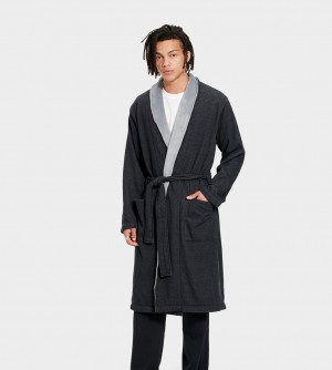 Ugg Robinson Men's Sleepwear Black | KHMNBZI-06