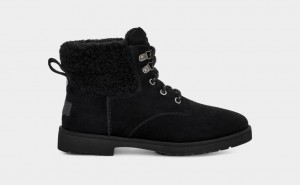 Ugg Romely Heritage Lace Women's Boots Black | TSHXKBL-68