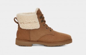 Ugg Romely Heritage Lace Women's Boots Brown | VYWBRZA-42