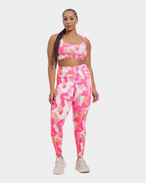Ugg Saylor Camo Print Women's Leggings Pink | FSCDUJN-50