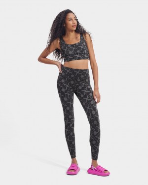 Ugg Saylor Monogram Women's Leggings Black | WIUPCZD-03