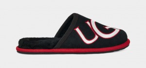 Ugg Scuff Logo II Men's Slippers Black / Red | BCDVEUJ-57