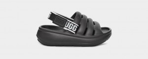 Ugg Sport Yeah Kids' Sandals Black | BJSUZRK-46
